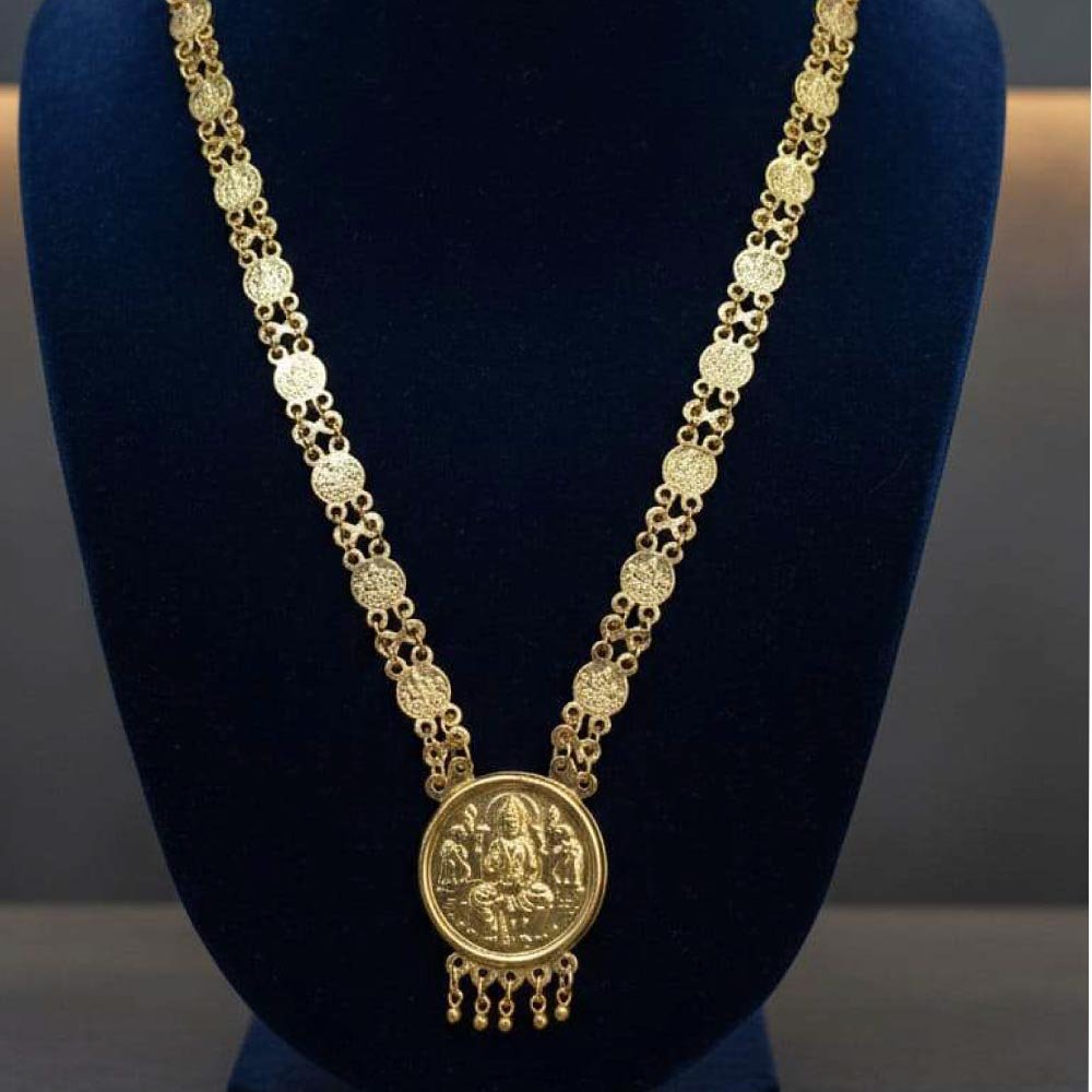 Gold Plated Lakshmi Long Necklace Chain (Art No. 162) - Image 2