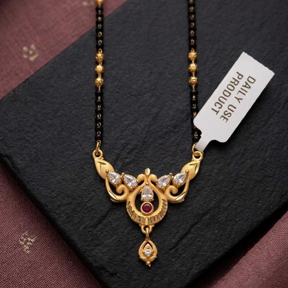 Gold Plated CZ Design Mangalsutra For Women Daily Wear (Art No.18) - Image 2