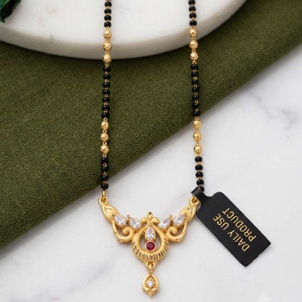 Gold Plated CZ Design Mangalsutra For Women Daily Wear (Art No.18) - Image 3