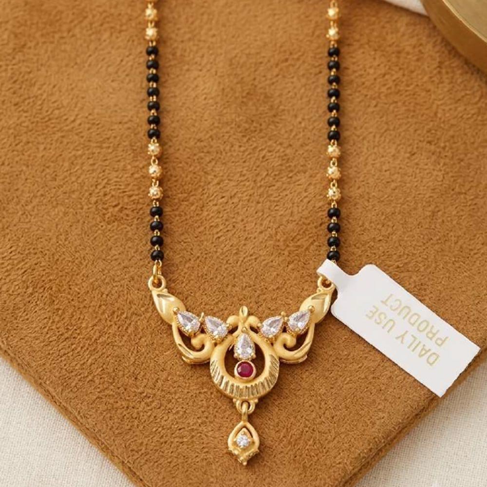 Gold Plated CZ Design Mangalsutra For Women Daily Wear (Art No.18) - Image 4