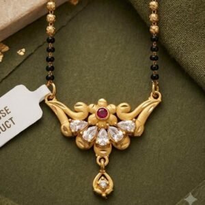 Traditional Gold Plated CZ Stone Mangalsutra Chain For Women (Art No.13)