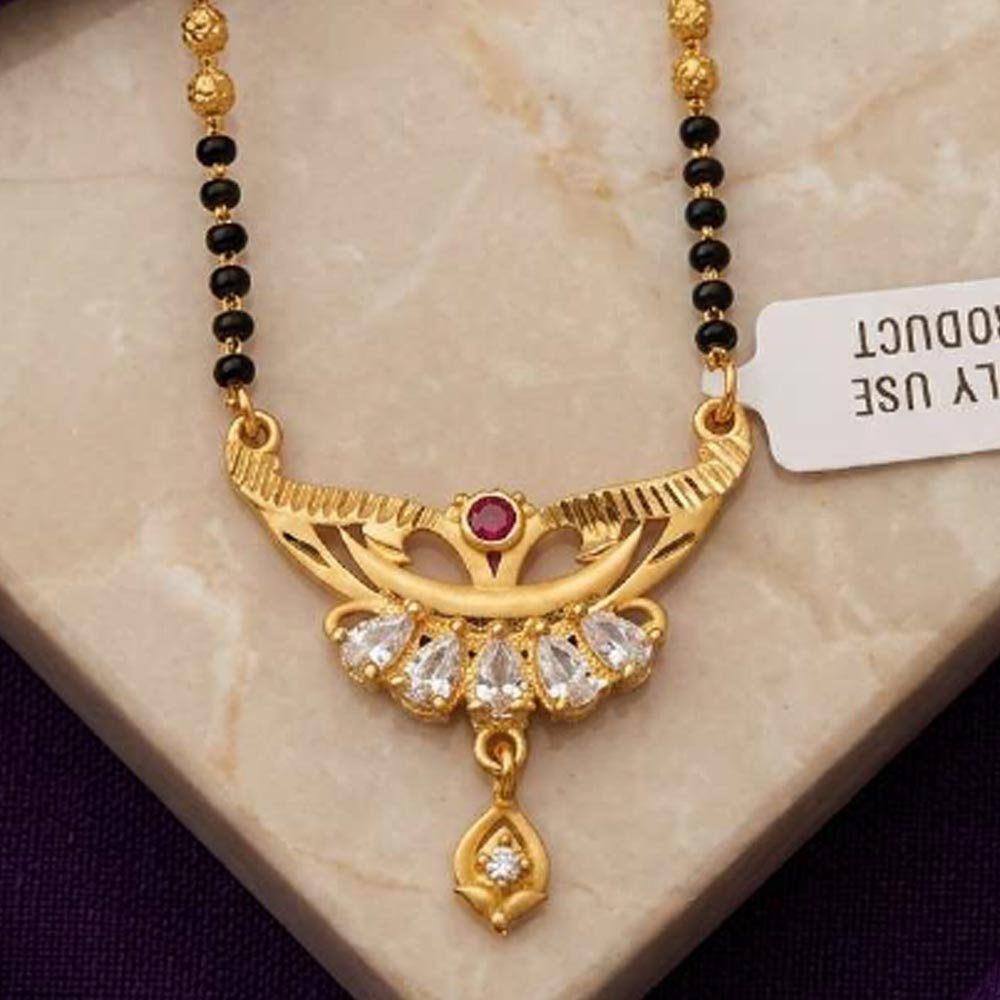 Traditional Gold Plated CZ Mangalsutra For Women (Art No.14) - Image 3