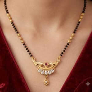 Traditional Gold Plated CZ  Mangalsutra For Women (Art No.14)