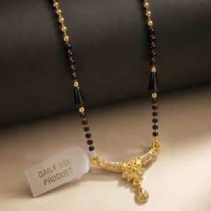 Gold Plated CZ Floral Mangalsutra For Women (Art No. 109)