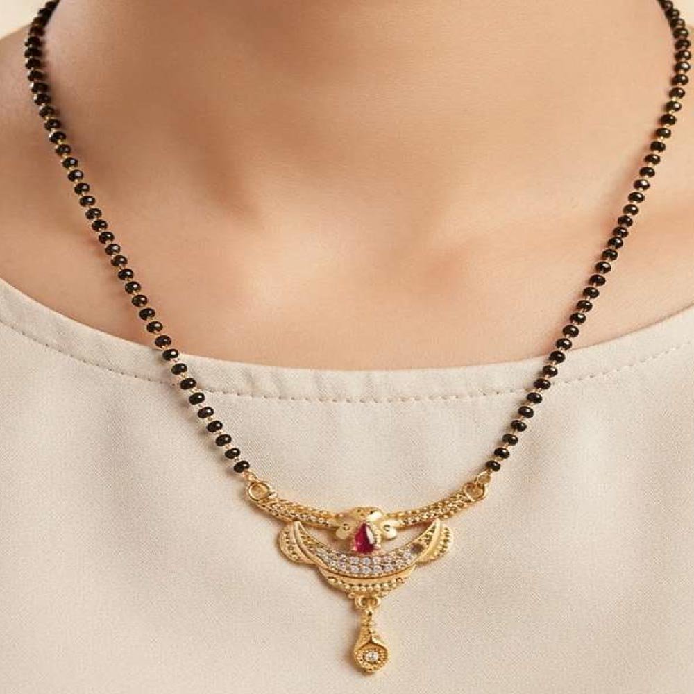 Gold Plated AD Stone Mangalsutra for Women (Art No.173)