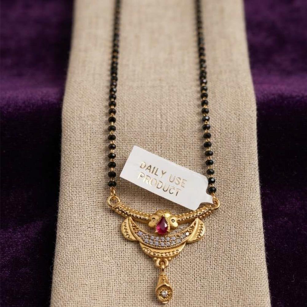 Gold Plated AD Stone Mangalsutra for Women (Art No.173) - Image 3