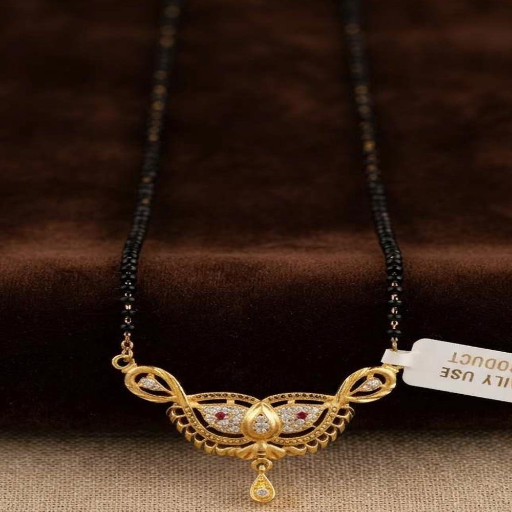 Gold Plated AD Stone Traditional Mangalsutra for Women (Art No.177)