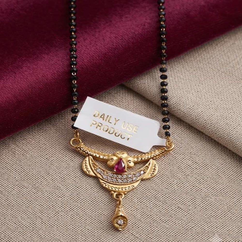 Gold Plated AD Stone Mangalsutra for Women (Art No.173) - Image 2