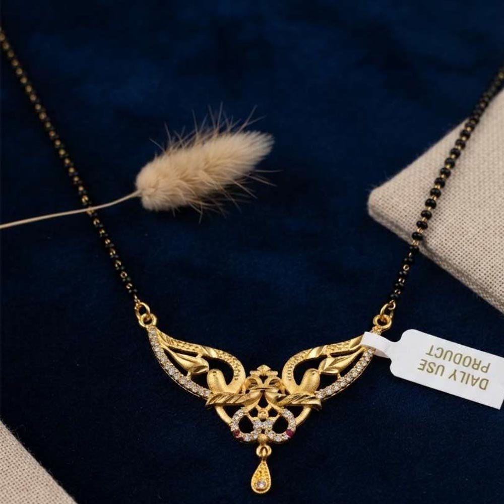 Gold Plated AD Design Mangalsutra for Women (Art No. 180)