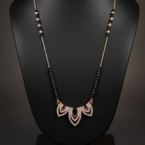Gold Plated CZ Designer Mangalsutra Necklace For Women (Art No.149)
