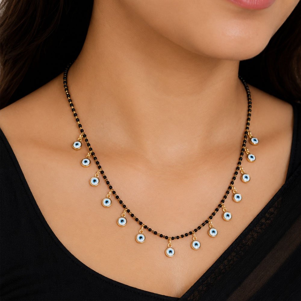 Gold Plated Evil Eye Mangalsutra For Women (Art No.158)