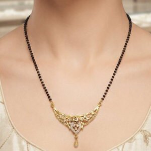 Gold Plated AD Floral Mangalsutra for Women Daily Wear (Art No.181)