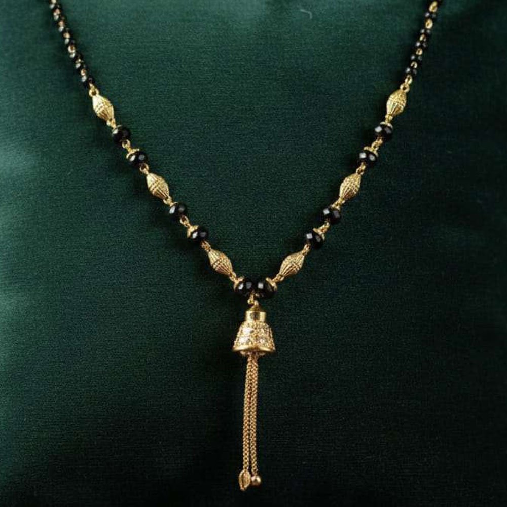 Gold Plated Black Bead Mangalsutra For Women (Art No.143) - Image 5