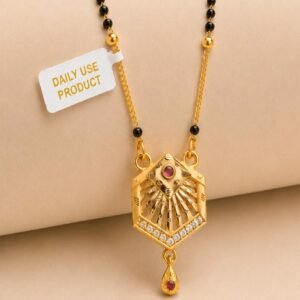 Traditional Gold Plated AD Stone Daily Wear Mangalsutra For Woman (Art No. 93)