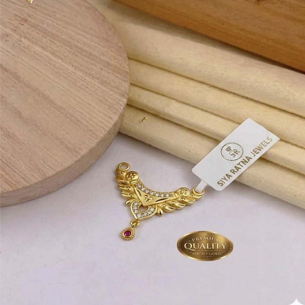 Elegant Gold Plated Mangalsutra Pendant for Women (Art No. 98) - Image 3