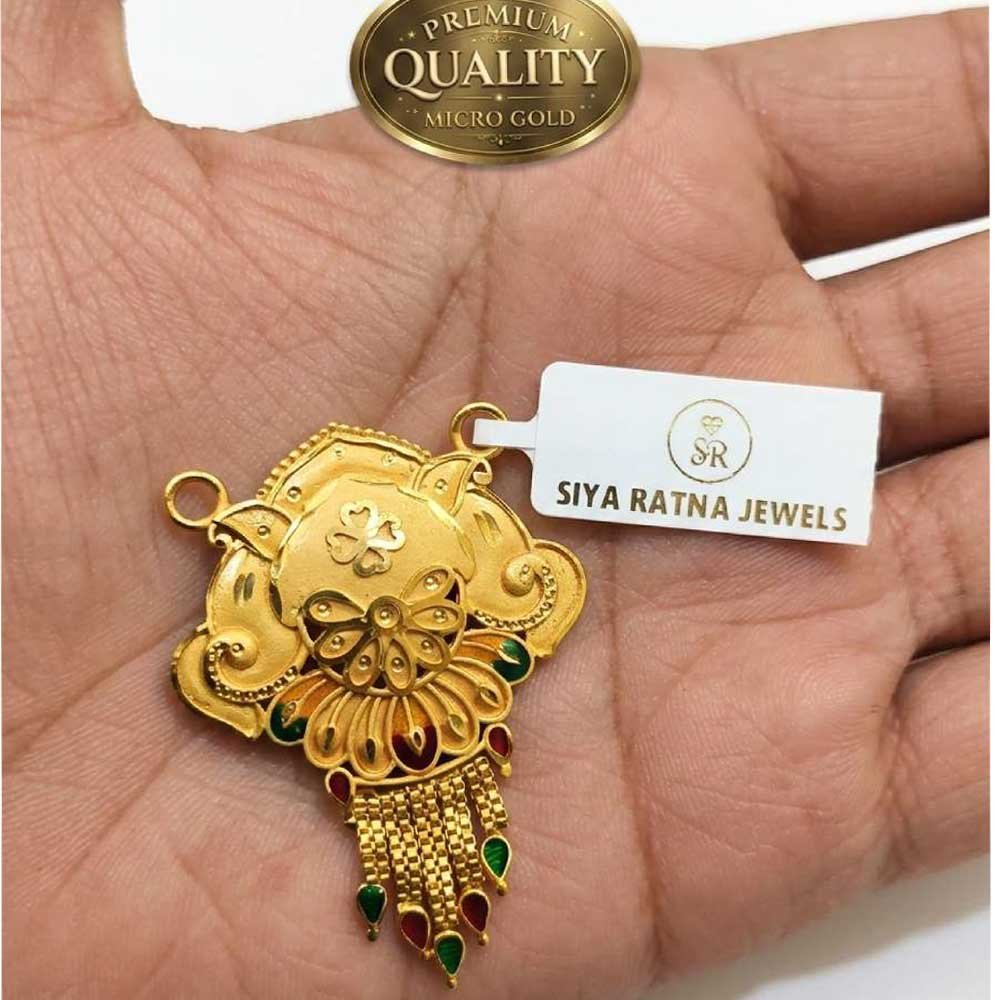 Traditional Gold Plated Pendant for Mangalsutra (Art No. 99) - Image 2