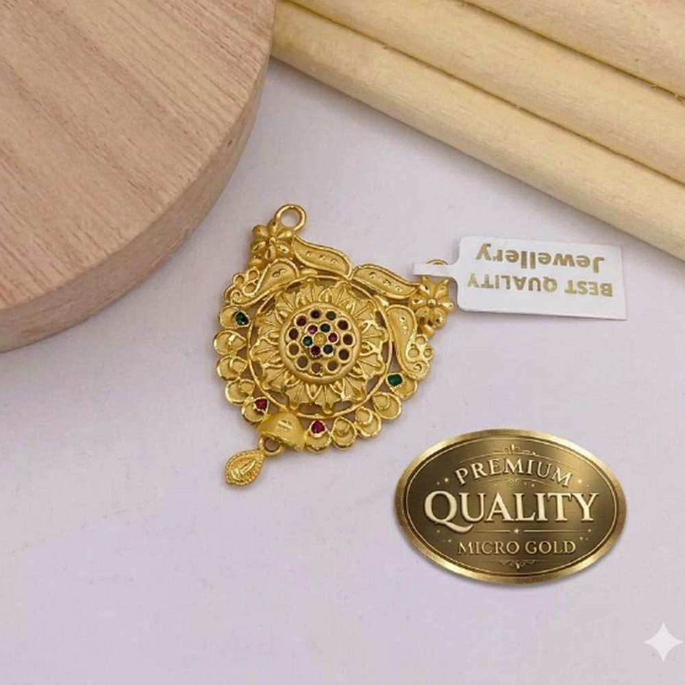 Traditional Gold Plated Round AD Stone Mangalsutra for Women (Art No. 89) - Image 4