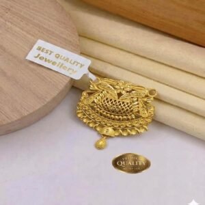 Traditional Gold Plated Floral Pendant for Women (Art No. 90)