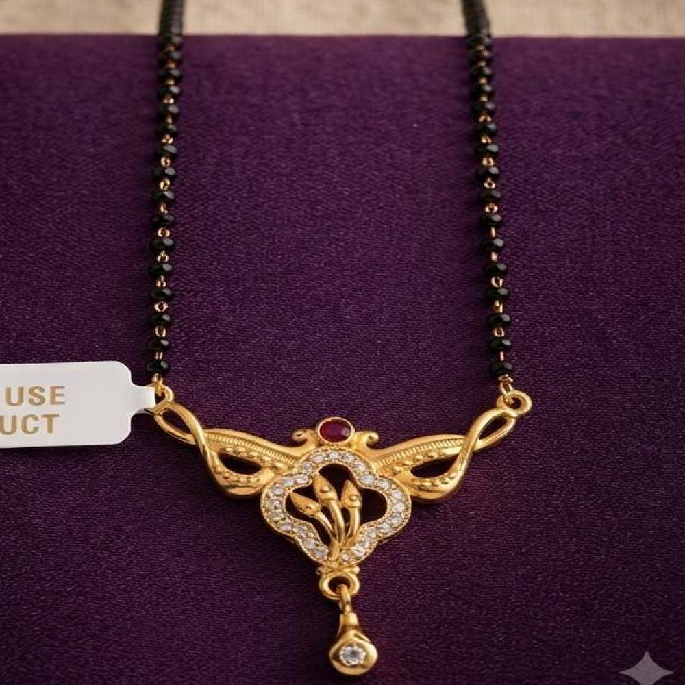 Gold Plated Daily Wear AD Mangalsutra for Women ( Art No. 170) - Image 2