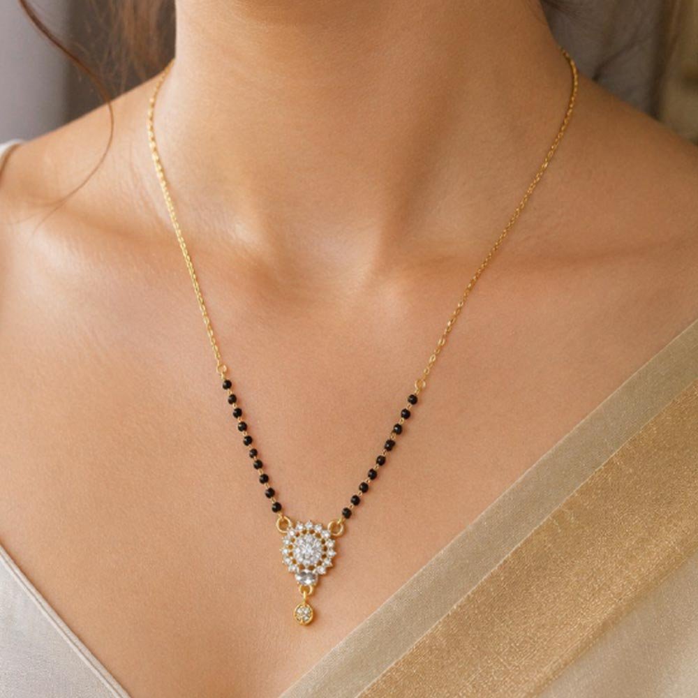 Silver Plated AD Stone Mangalsutra For Women (Art No. 115) - Image 4