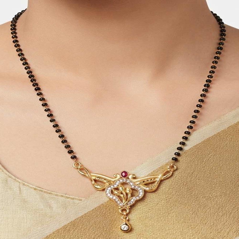 Gold Plated Daily Wear AD Mangalsutra for Women ( Art No. 170) - Image 3