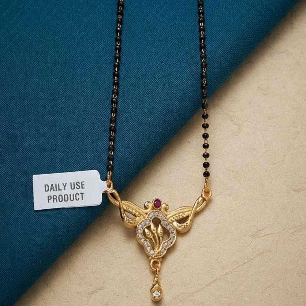 Gold Plated Daily Wear AD Mangalsutra for Women ( Art No. 170) - Image 4