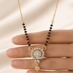 Silver Plated AD Stone Mangalsutra For Women (Art No. 115)