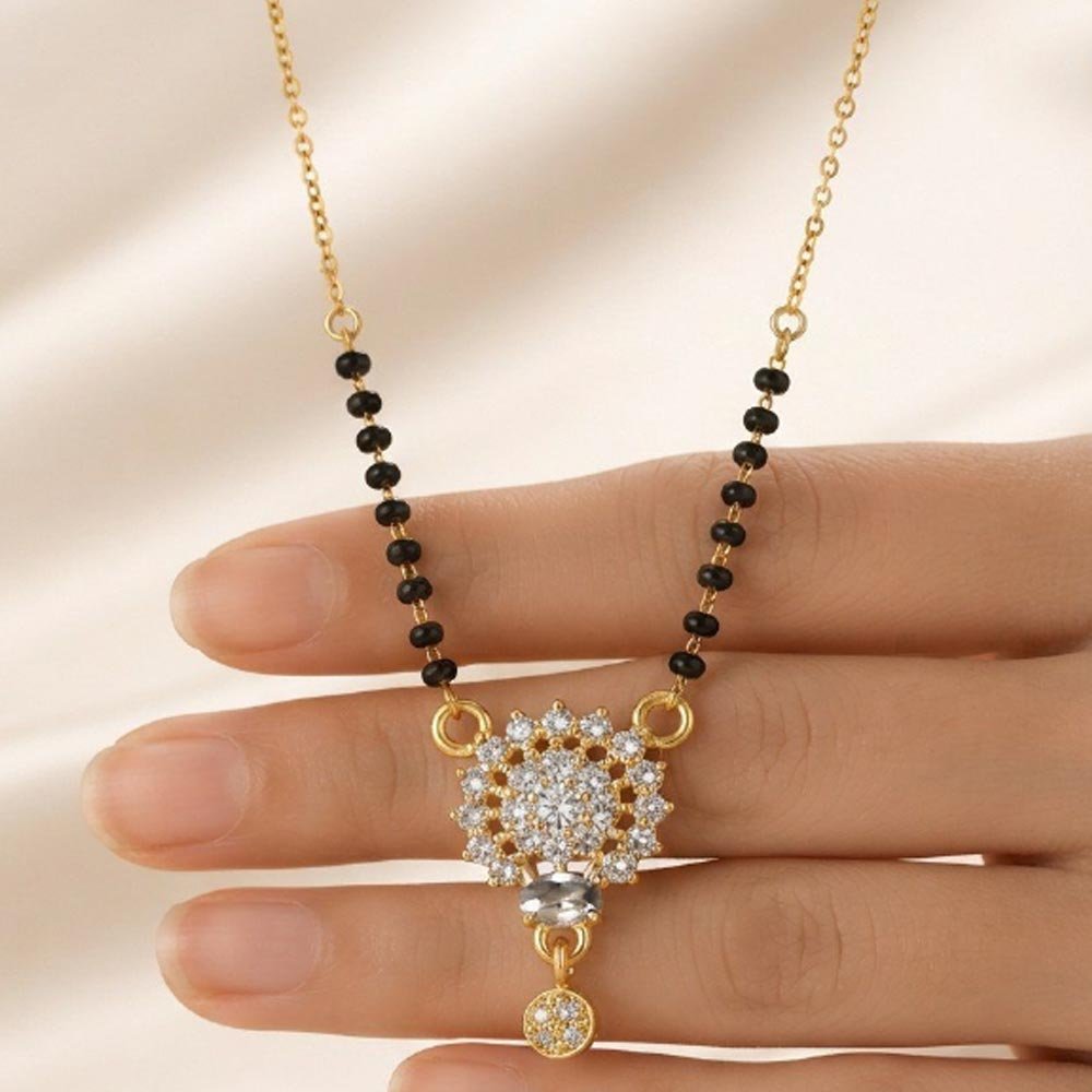 Silver Plated AD Stone Mangalsutra For Women (Art No. 115)