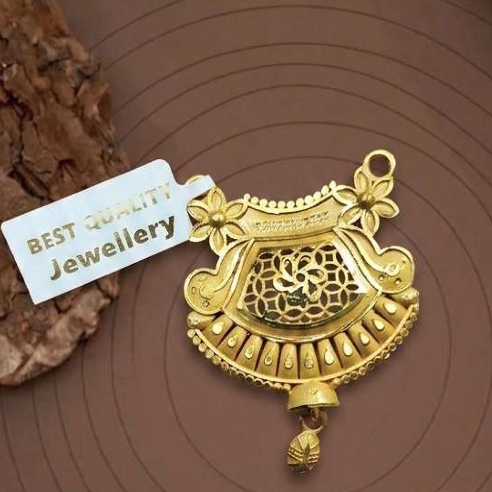 Traditional Gold Plated Temple Pendant for Women (Art No.26)