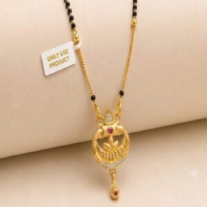 Gold Plated CZ Designer Mangalsutra For Women Daily Wear (Art No. 113)