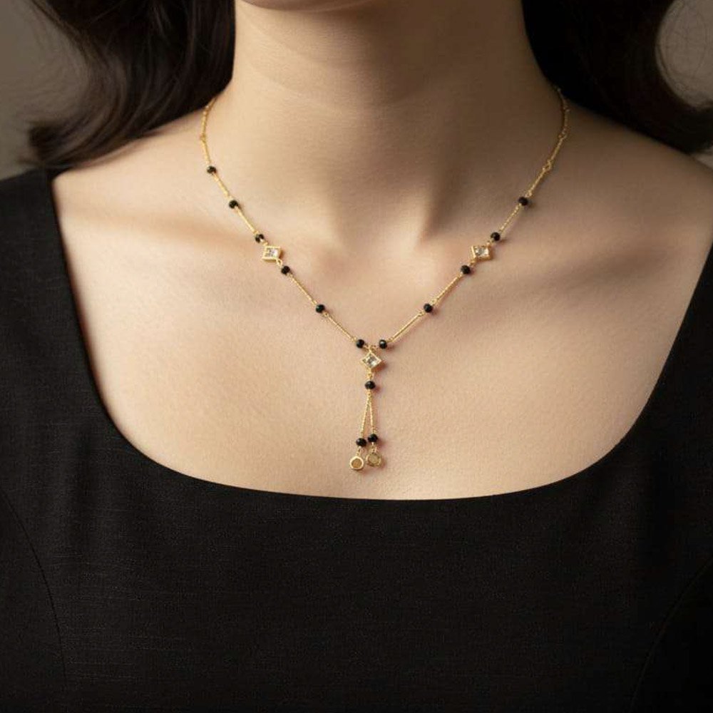 Gold Plated Mangalsutra Pendant Necklace For Women (Art No.142)