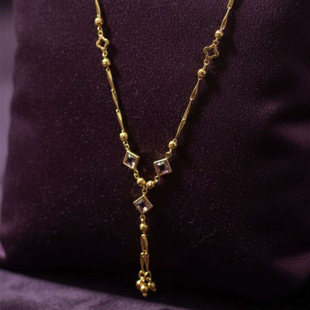 Gold Plated Drop Tassel Necklace (Art No.147) - Image 4