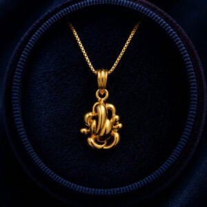 Traditional Gold Plated Ganesh Pendant (Art No.278)