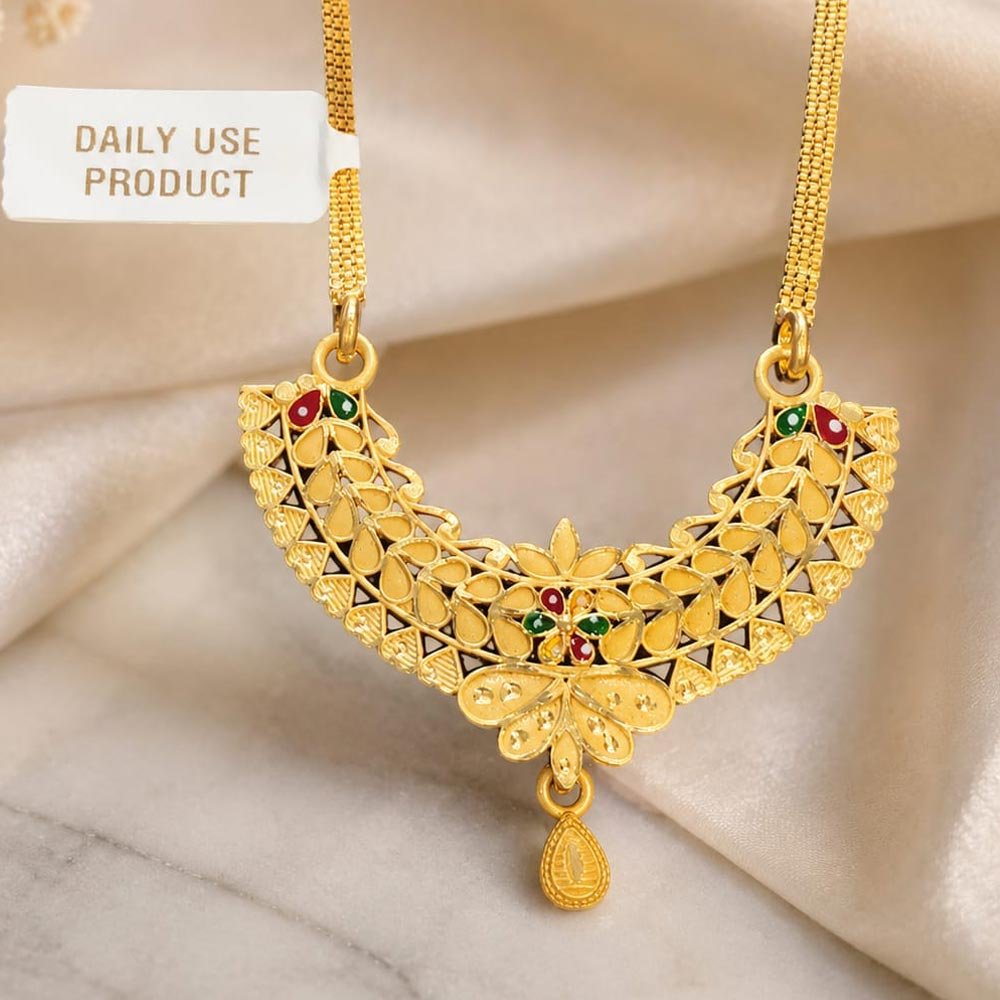 Traditional Gold Plated Peacock Design Necklace (Art No. 345)