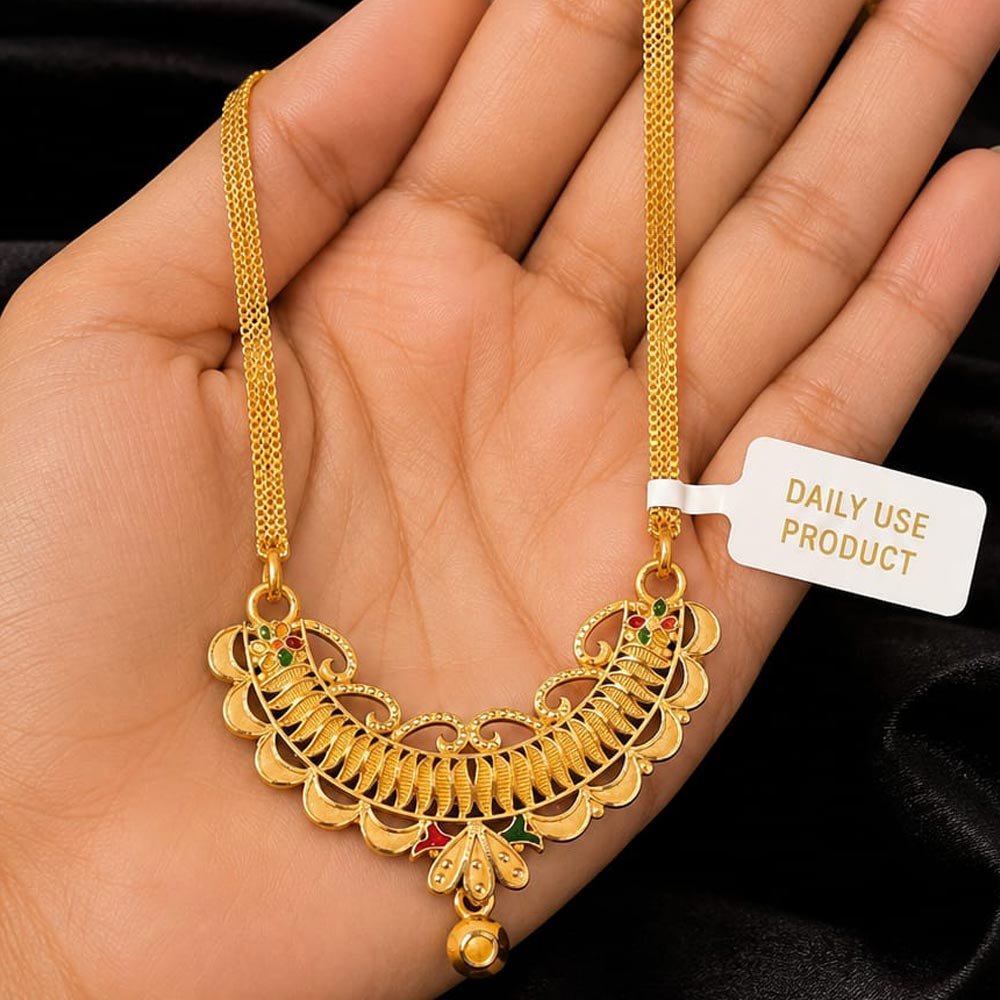Traditional Gold Plated Necklace for Women and Girls (Art No.357)