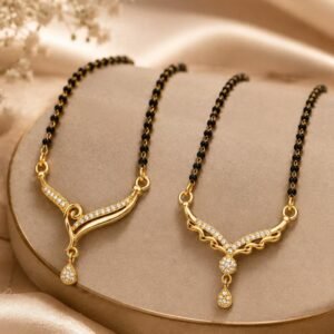 Traditional Gold Plated CZ Mangalsutra For Women (Art No.274)