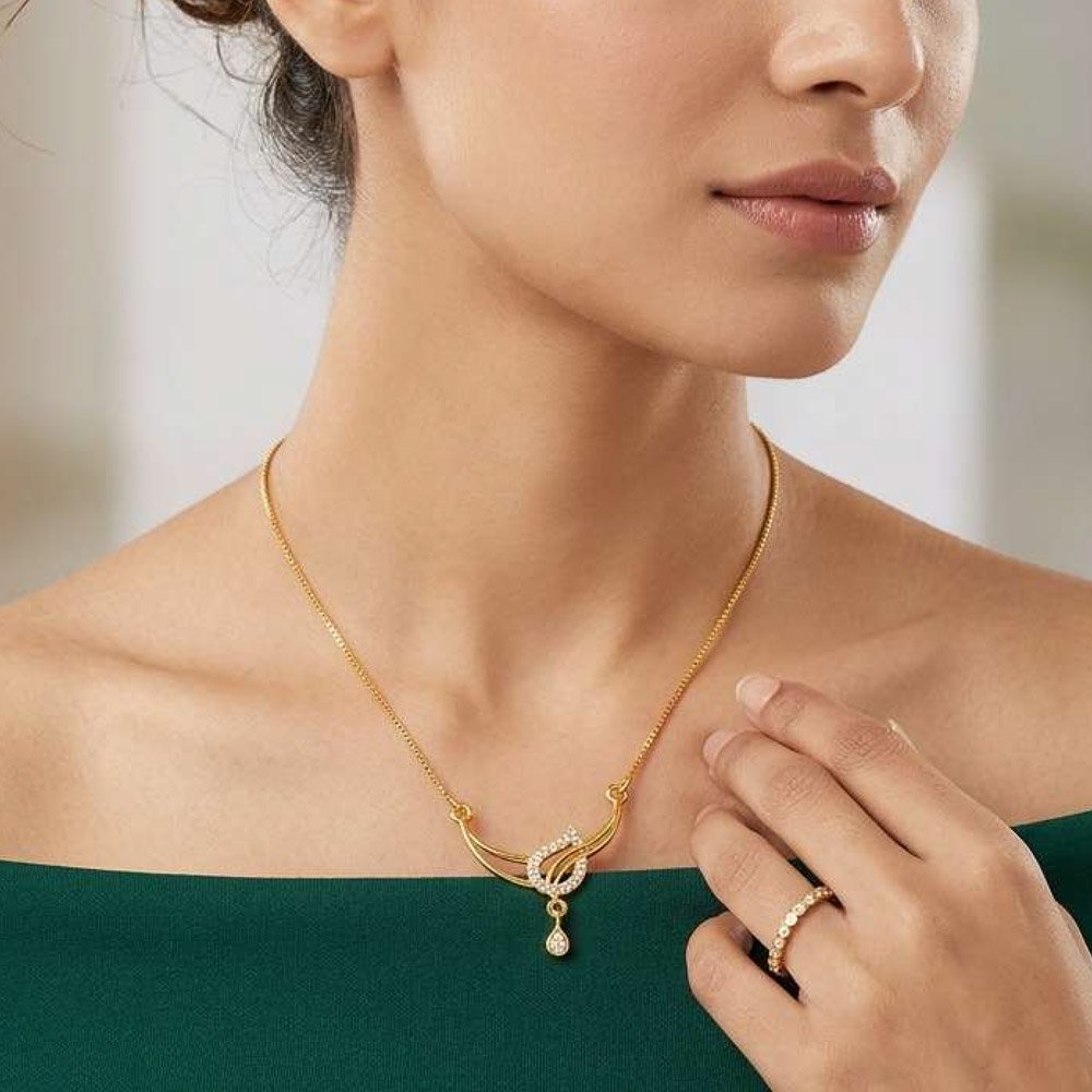 Traditional Gold Plated Necklace With Ring (Art No.256)