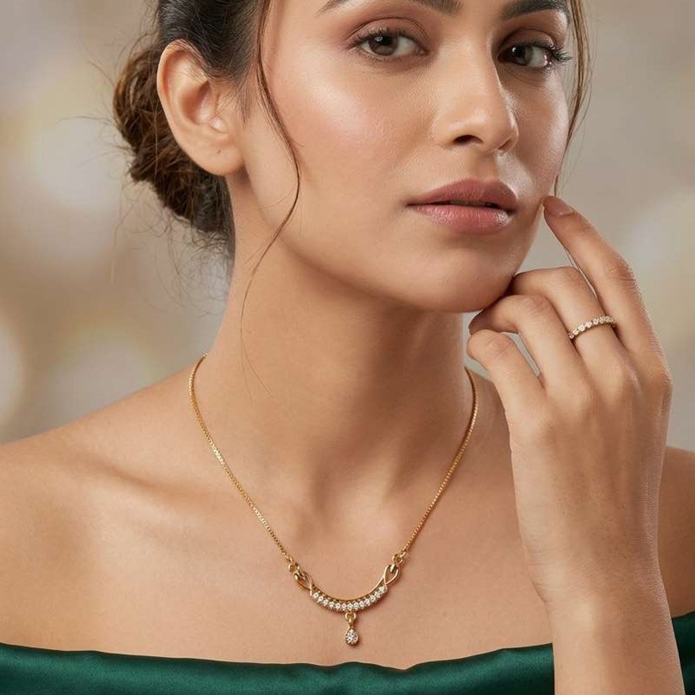 Traditional Gold Plated Necklace With Ring (Art No.255)