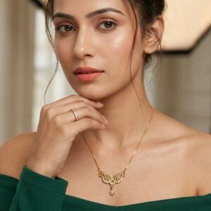 Traditional Gold Plated Necklace With Ring (Art No.254)