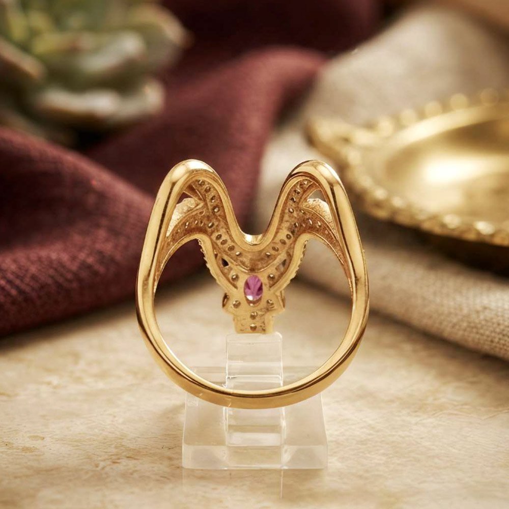 Traditional Gold Plated Butterfly Vanki Ring (Art No.260) - Image 3
